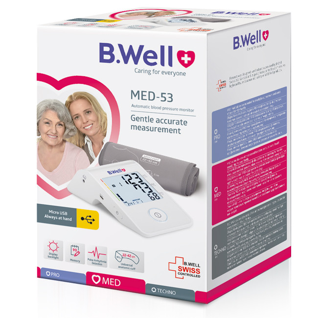 فشارسنج دیجیتال بازویی B.WELL مدل MED-53