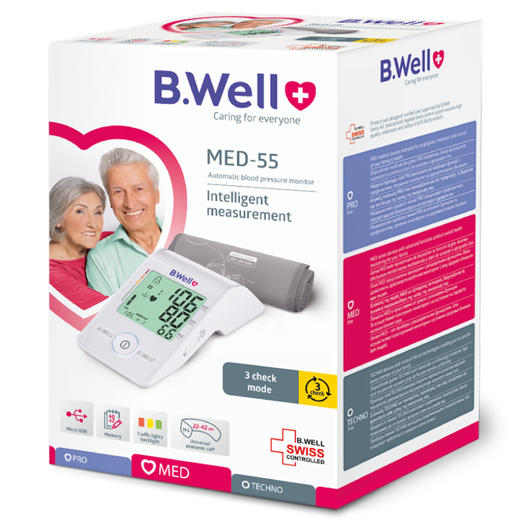 فشارسنج بازویی بی ول مدل B.WELL MED-55