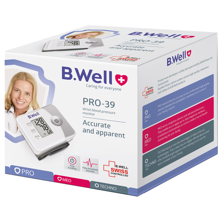 فشارسنج مچی دیجیتال برند B.Well مدلPRO_39