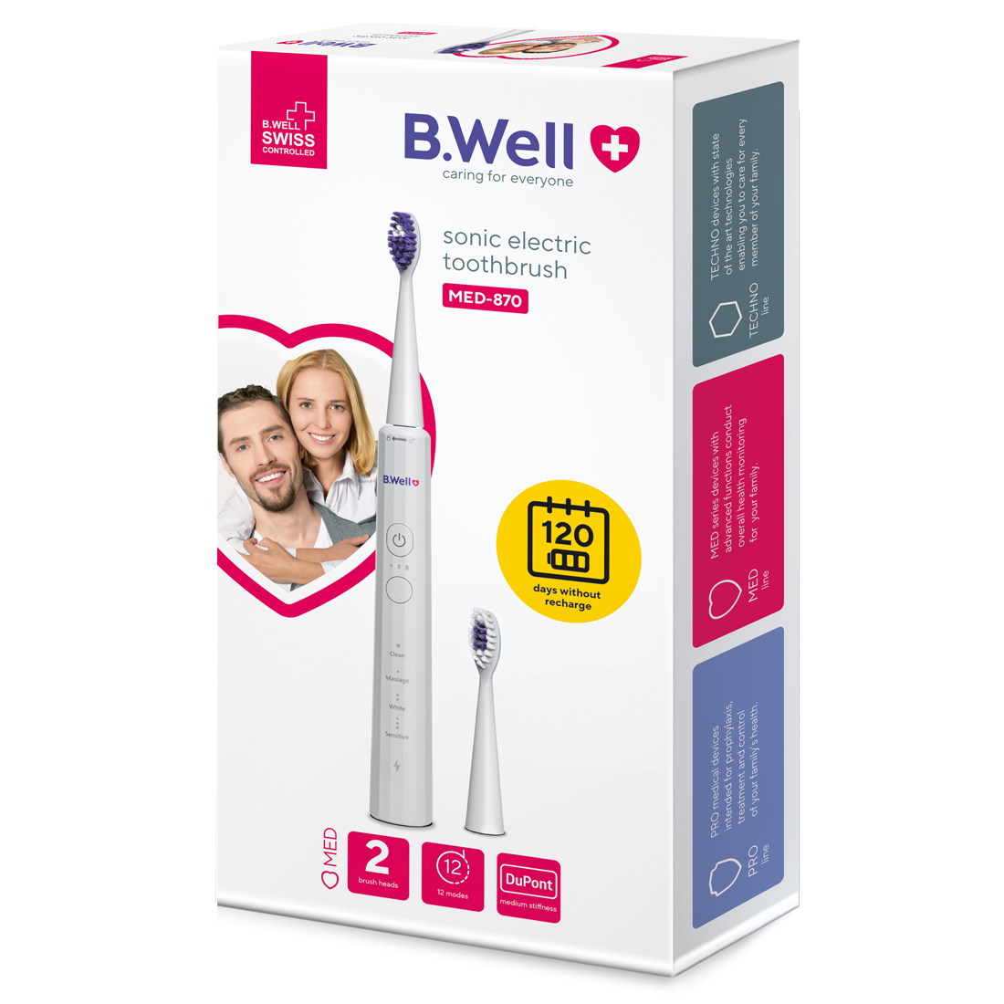 مسواک برقی بی ول مدل B.WELL MED-870