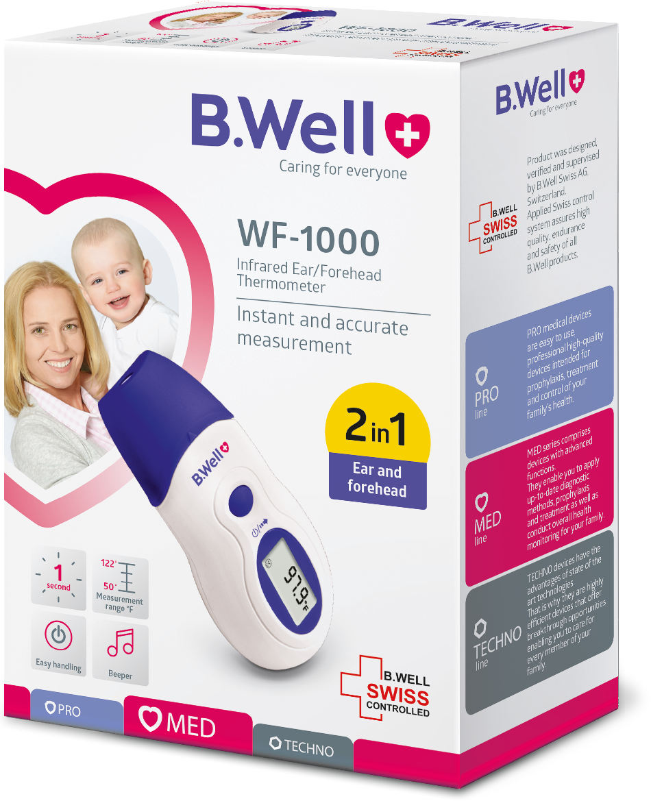 تب‌سنج مادون‌قرمز بی‌ ول B.WELL WF-1000